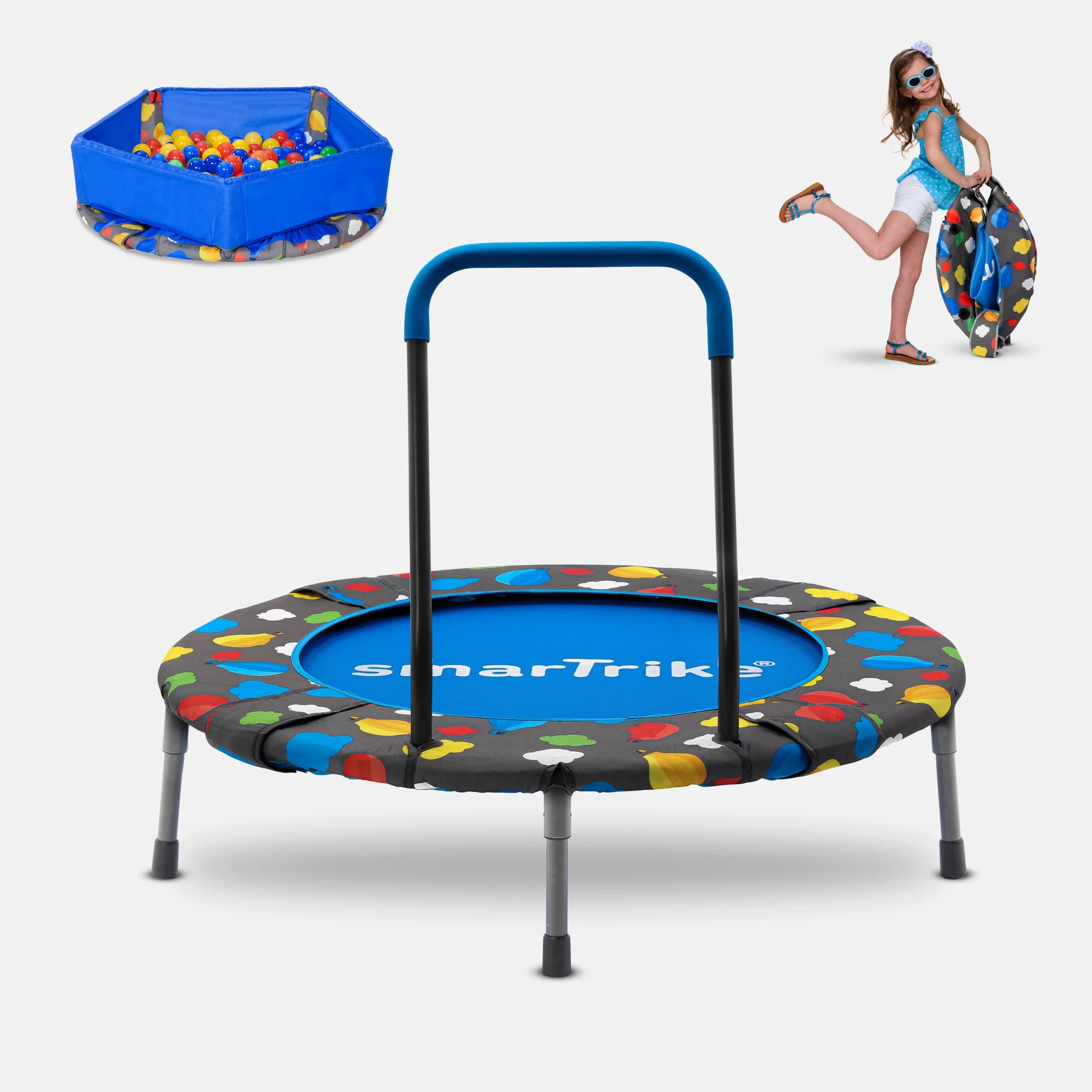 Folding trampoline clearance
