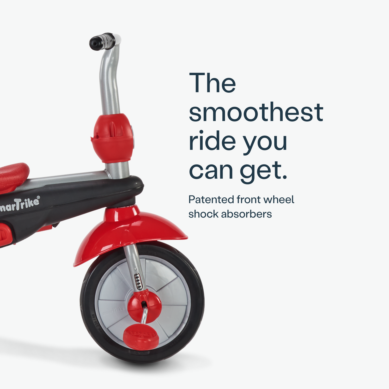 Smart Trike & Go Kinderdreirad Rot/schwarz – Mit Lenkstange, Verstellbar, 5-in-1