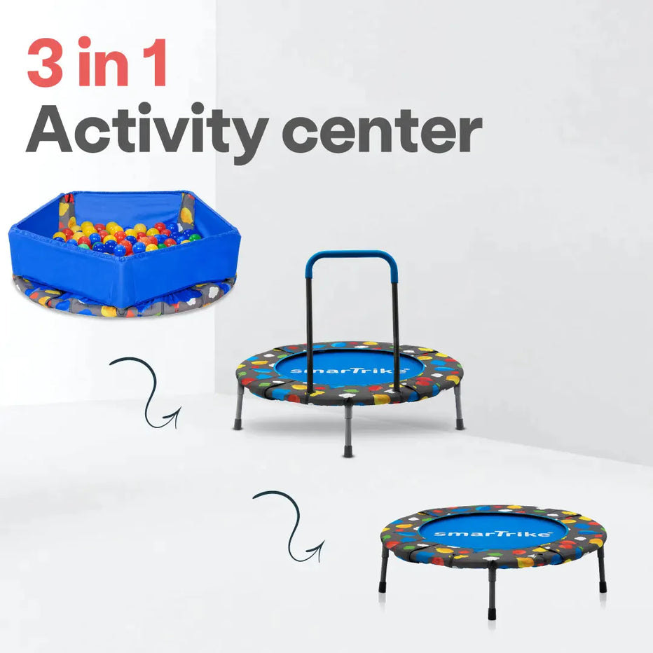 3 in 1 Activity Center: Trampoline & Ball Pit – Smartrike EU