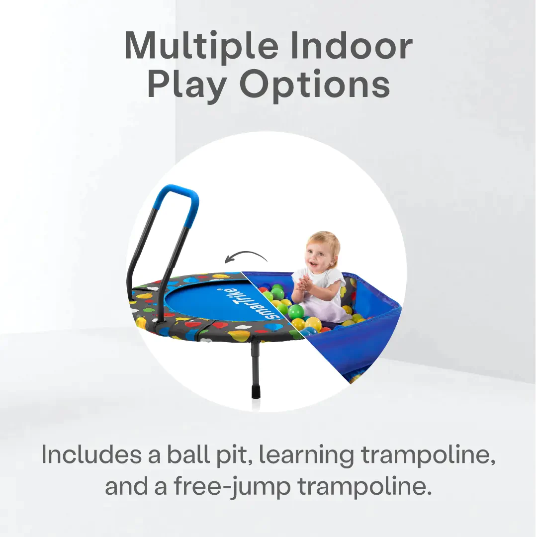 trampoline to ballpit